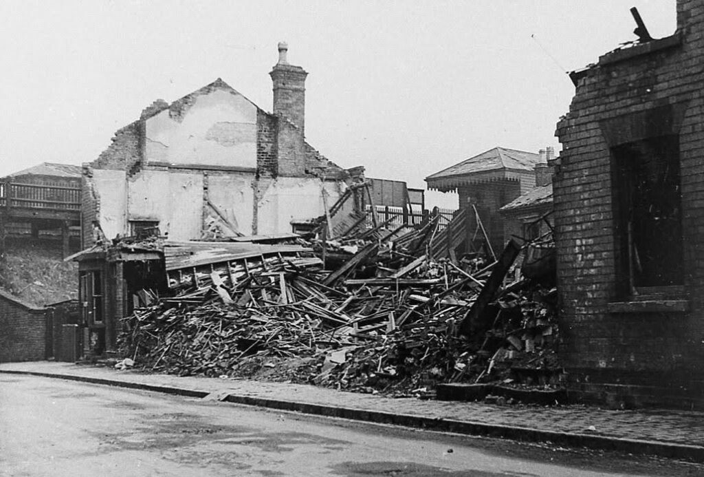 Brighton Road station was smashed to pieces by bombing in 1941 and never re-opened.