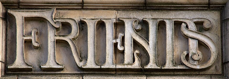 Friends Institute typography