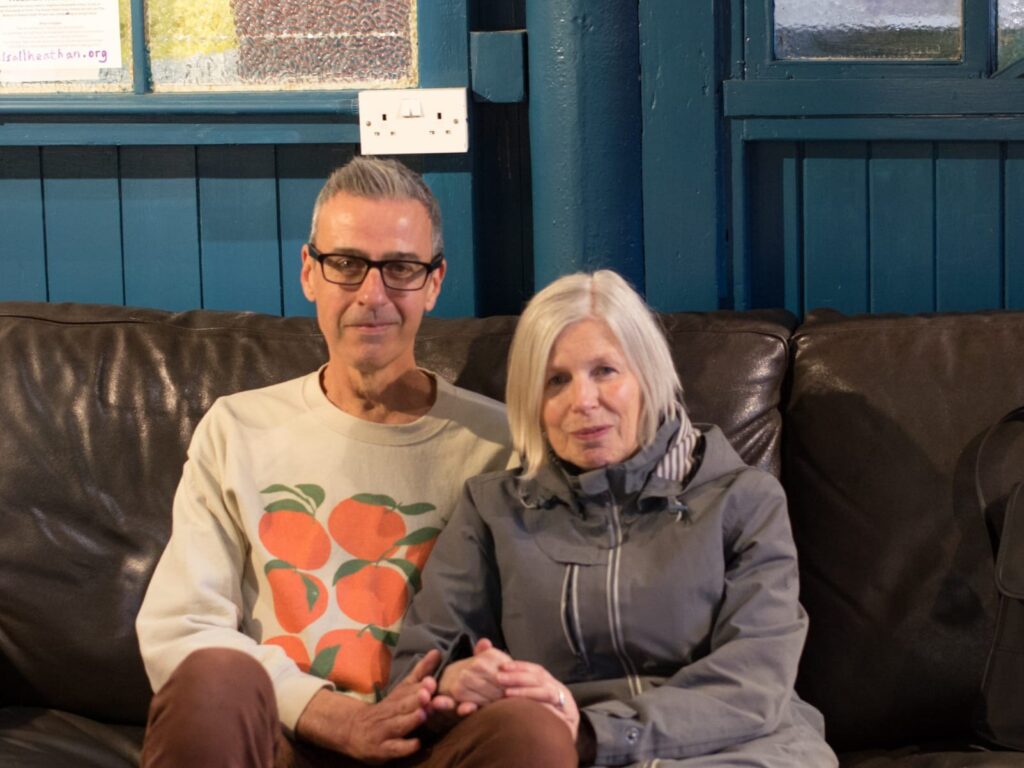 Ian & Susie on the Mix Room Cafe Couch
