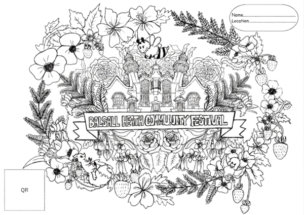 Balsall Heath Colouring flyer