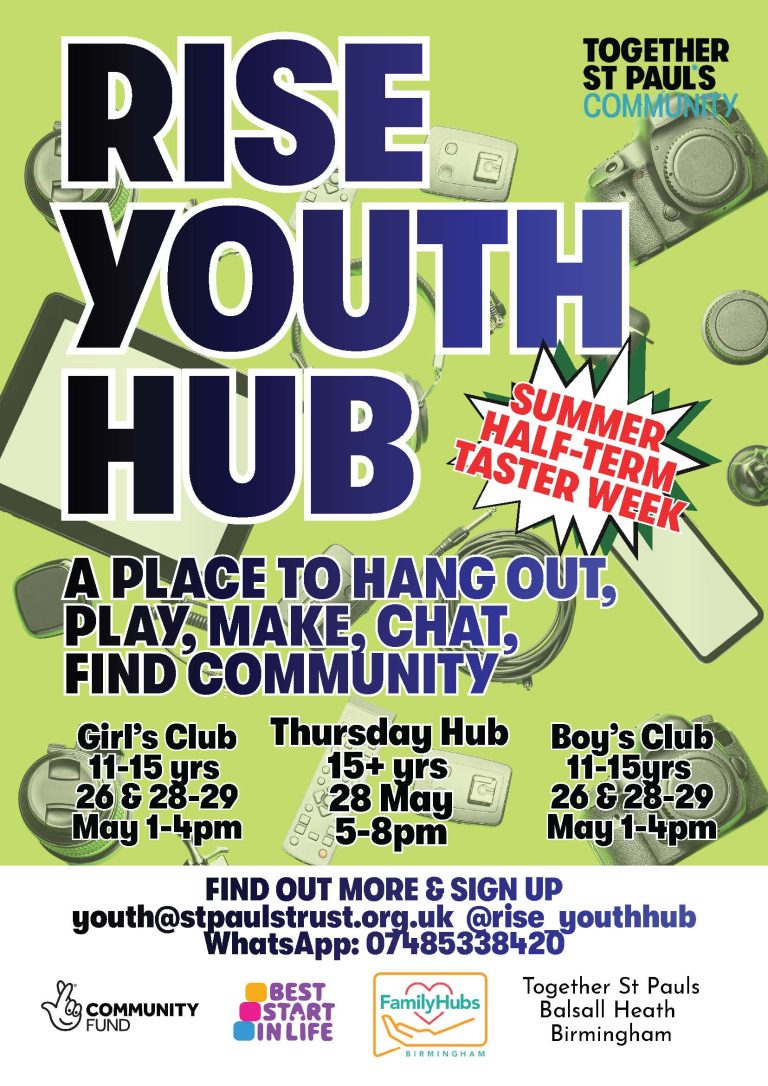 Rise Youth Hub flyer