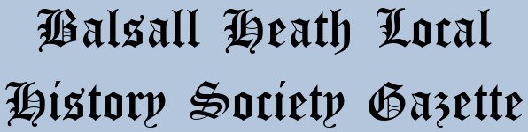 Balsall Heath Local History Society Gazette logo