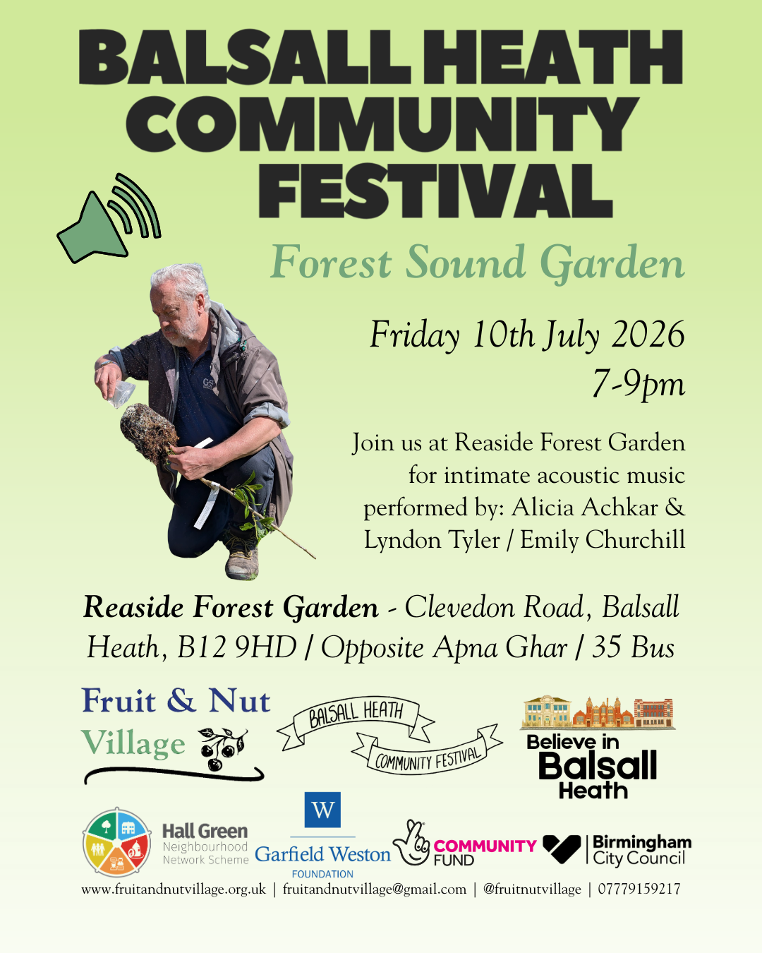 Forest Sound Garden Flyer