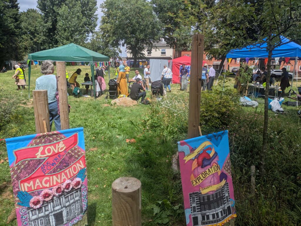 Party begins at Seven Streets Park