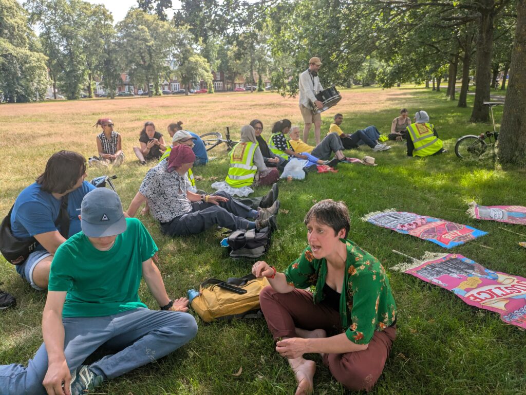 Drummng workshop and ice lollies at Calthorpe Park