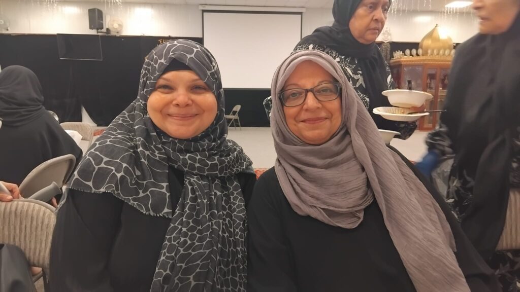 Making friends at Al Abbas Mosque