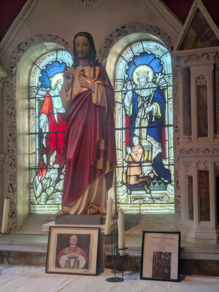 A window in time - window created following a tragic family death in World War 1. Part of the Church tour