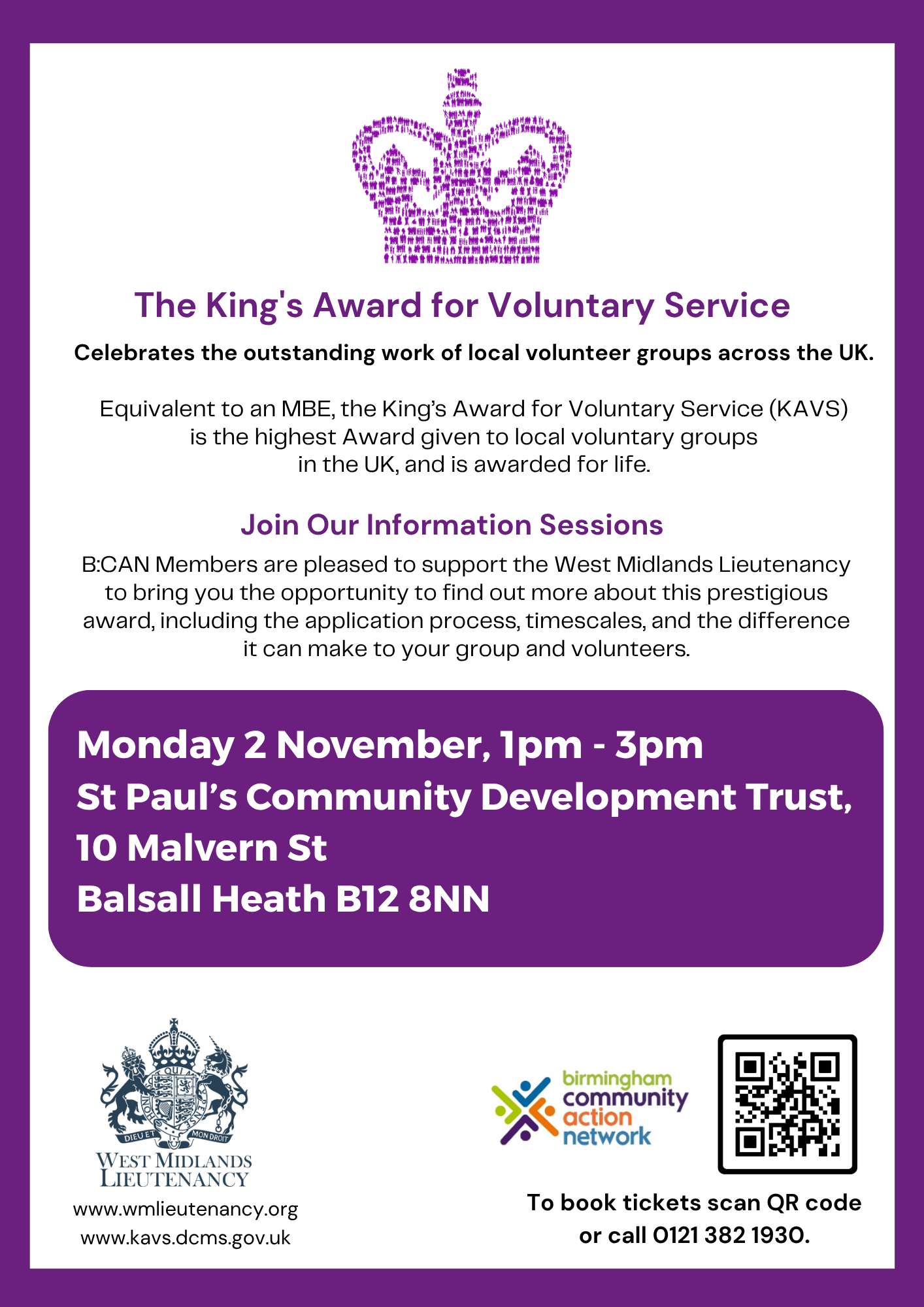 King's Award Flyer